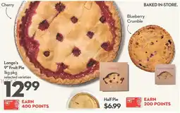 Longo's Longo's 9" Fruit Pie offer