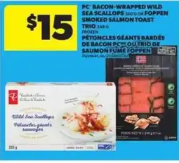Atlantic Superstore PC bacon-wrapped wild sea scallops offer