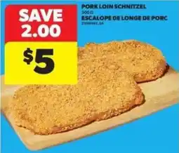 Atlantic Superstore Pork loin schnitzel offer