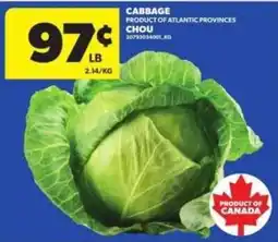 Atlantic Superstore Cabbage offer