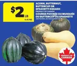 Atlantic Superstore Acorn, Butternut, Buttercup or Spaghetti Squash offer