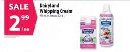 Co-op Dairyland Whipping Cream offer