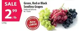 Co-op Green, Red or Black Seedless Grapes offer