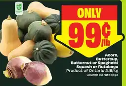 FreshCo Acorn, Butternut, Spaghetti Squash or Rutabaga / Courge ou rutabaga offer