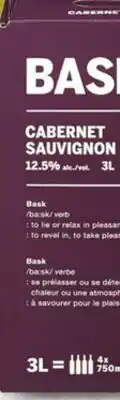 Metro BASK CABERNET SAUVIGNON OR SAUVIGNON BLANC offer