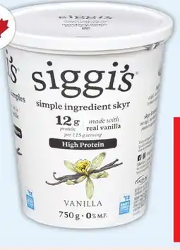 Food Basics SIGGI'S SKYR YOGURT offer