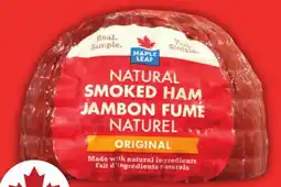 Food Basics SCHNEIDERS OR MAPLE LEAF SMOKED BONELESS HALF HAM offer