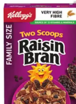Food Basics KELLOGG'S FAMILY SIZE CEREAL 480 - 650 G KASHI GRANOLA CEREAL 349 - 510 G offer
