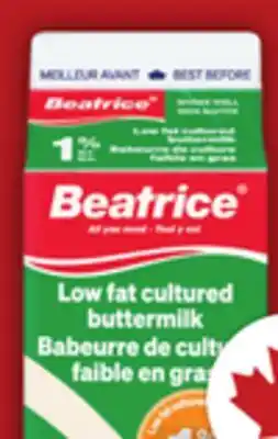 Food Basics LACTANTIA CREAMS, BEATRICE BUTTERMILK offer