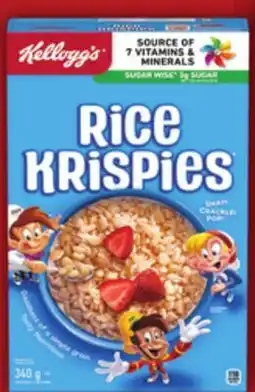 Food Basics KELLOGG'S RICE KRISPIES CEREAL offer