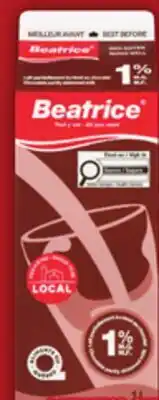 Food Basics BEATRICE CHOCOLATE MILK offer