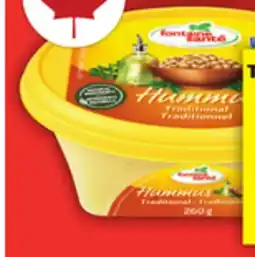 Food Basics FONTAINE SANTÉ HUMMUS offer