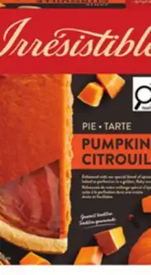 Food Basics IRRESISTIBLE PUMPKIN OR PECAN PIE offer