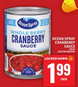 Food Basics OCEAN SPRAY CRANBERRY SAUCE offer