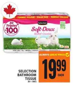 Food Basics SELECTION BATHROOM TISSUE offer