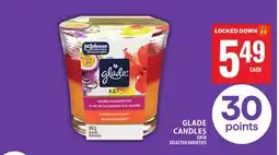 Food Basics GLADE CANDLES offer