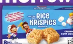 Food Basics KELLOGG'S NUTRI GRAN BARS, RICE KRISPIES SQUARES OR POP-TABS, EGGO WAFFLES, TOWN HOUSE CRACKERS offer