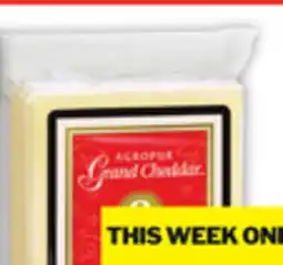 Food Basics MONSIEUR GUSTAV GOUDA OR DOUBLE CREAM BRIE OR JARLSBERG SLICES OR AGROPUR 2 YEAR CHEDDAR offer