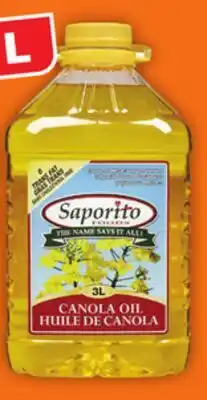 Food Basics Saporito CANOLA OIL offer