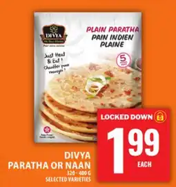 Food Basics DIVYA PARATHA OR NAAN offer