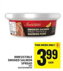 Food Basics IRRESISTIBLE SMOKED SALMON SPREAD offer