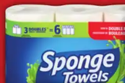 Food Basics SPONGE TOWELS ULTRA PAPER TOWELS 4'S = 6'S offer
