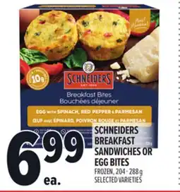 Metro SCHNEIDERS BREAKFAST SANDWICHES OR EGG BITES offer