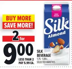 Metro SILK BEVERAGE offer