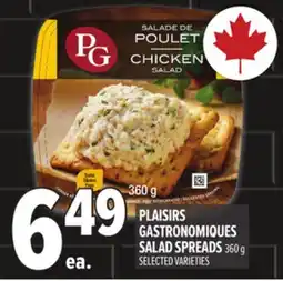 Metro PLAISIRS GASTRONOMIQUES SALAD SPREADS offer