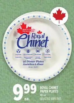 Metro ROYAL CHINET PAPER PLATES offer
