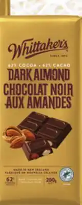 Metro WHITTAKER'S CHOCOLATE BARS offer