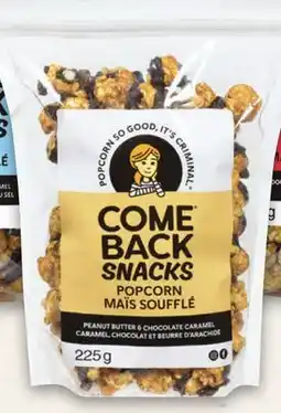 Metro COME BACK SNACKS POPCORN offer