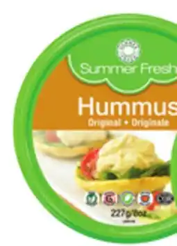 Metro SUMMER FRESH HUMMUS OR DIPS offer