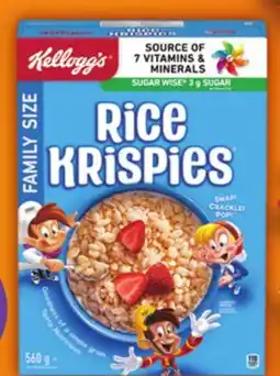 Metro KELLOGG'S FAMILY SIZE CEREAL offer