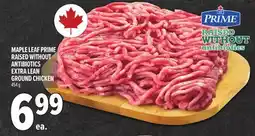 Metro MAPLE LEAF PRIME RAISED WITHOUT ANTIBIOTICS EXTRA LEAN GROUND CHICKEN offer