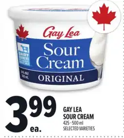 Metro GAY LEA SOUR CREAM offer