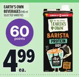 Metro EARTH'S OWN BEVERAGES offer