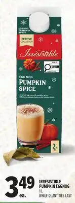 Metro IRRESISTIBLE PUMPKIN EGGNOG offer