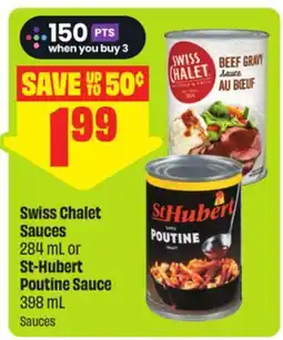 FreshCo Swiss Chalet Sauces 284 mL or St-Hubert Poutine Sauce 398 mL offer