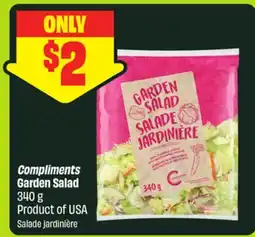 FreshCo Compliments Garden Salad 340 g Product of USA offer