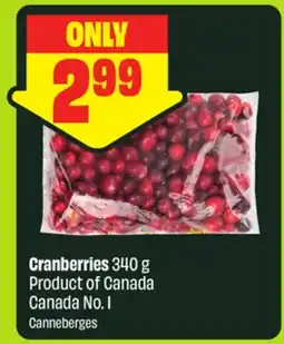 FreshCo Cranberries 340 g Product of Canada Canada No. 1 offer