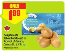 FreshCo Compliments Yellow Potatoes 10 lb Product of Canada, Canada No. 1 offer