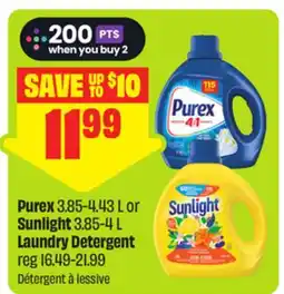 FreshCo Purex 3.85-4.43 L or Sunlight 3.85-4 L Laundry Detergent offer