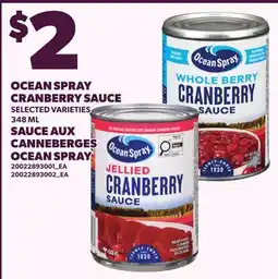 Independent Grocer OCEAN SPRAY CRANBERRY SAUCE offer