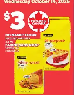 Independent Grocer NO NAME FLOUR offer
