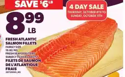 Independent Grocer FRESH ATLANTIC SALMON FILLETS offer