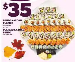 Independent Grocer BENTO KAZOKU PLATTER, 53 PIECES offer