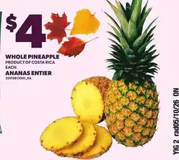 Independent Grocer WHOLE PINEAPPLE offer