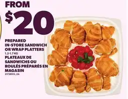 Independent Grocer PREPARED IN-STORE SANDWICH OR WRAP PLATTER offer