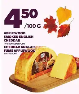 Independent Grocer APPLEWOOD SMOKED ENGLISH CHEDDAR offer